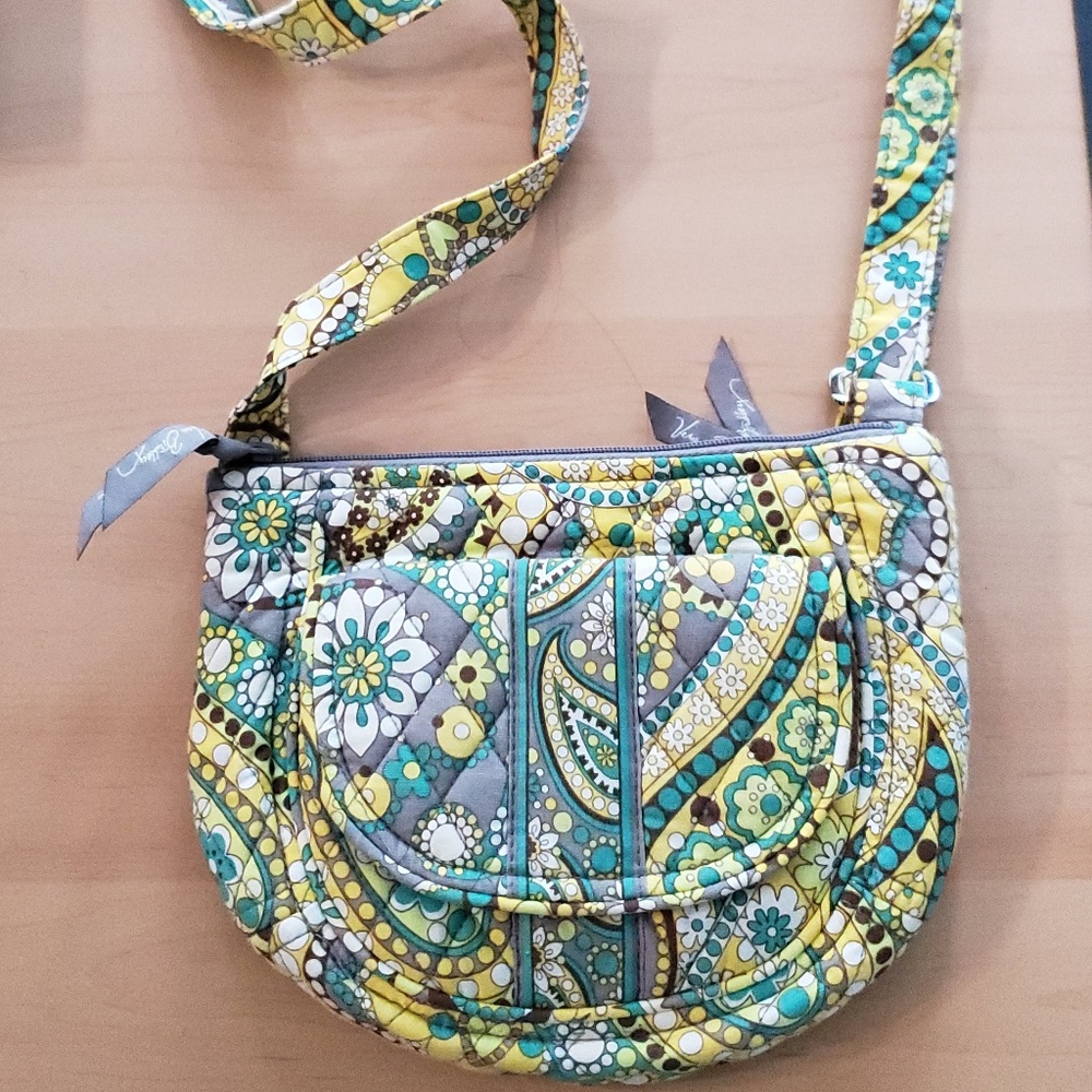 NWOT Vera Bradley Lizzie Lemon Parfait Crossbody